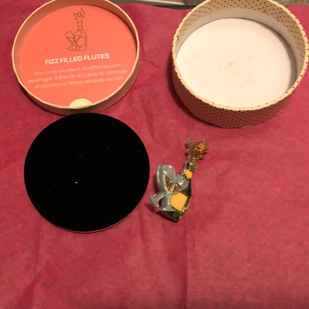 Erstwilder Fizz Filled Flutes Brooch